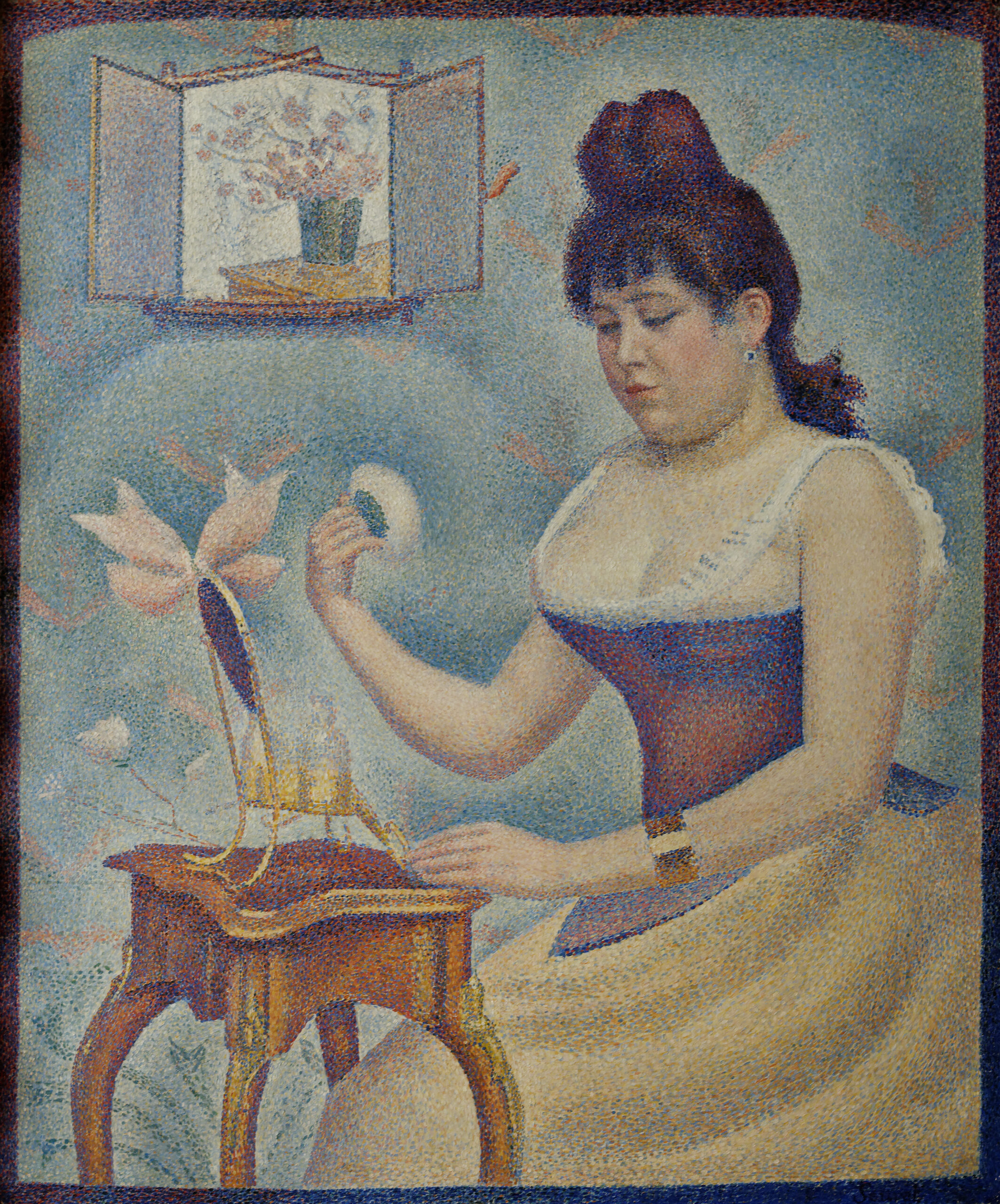 Georges Seurat: Young Woman Powdering Herself