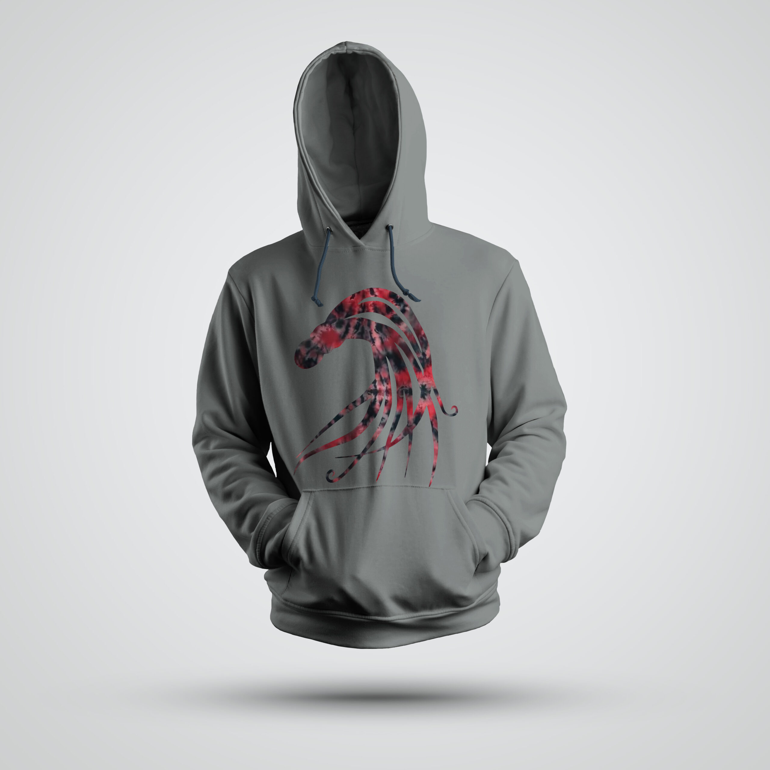 Gray hoodie with Ritty the octopus