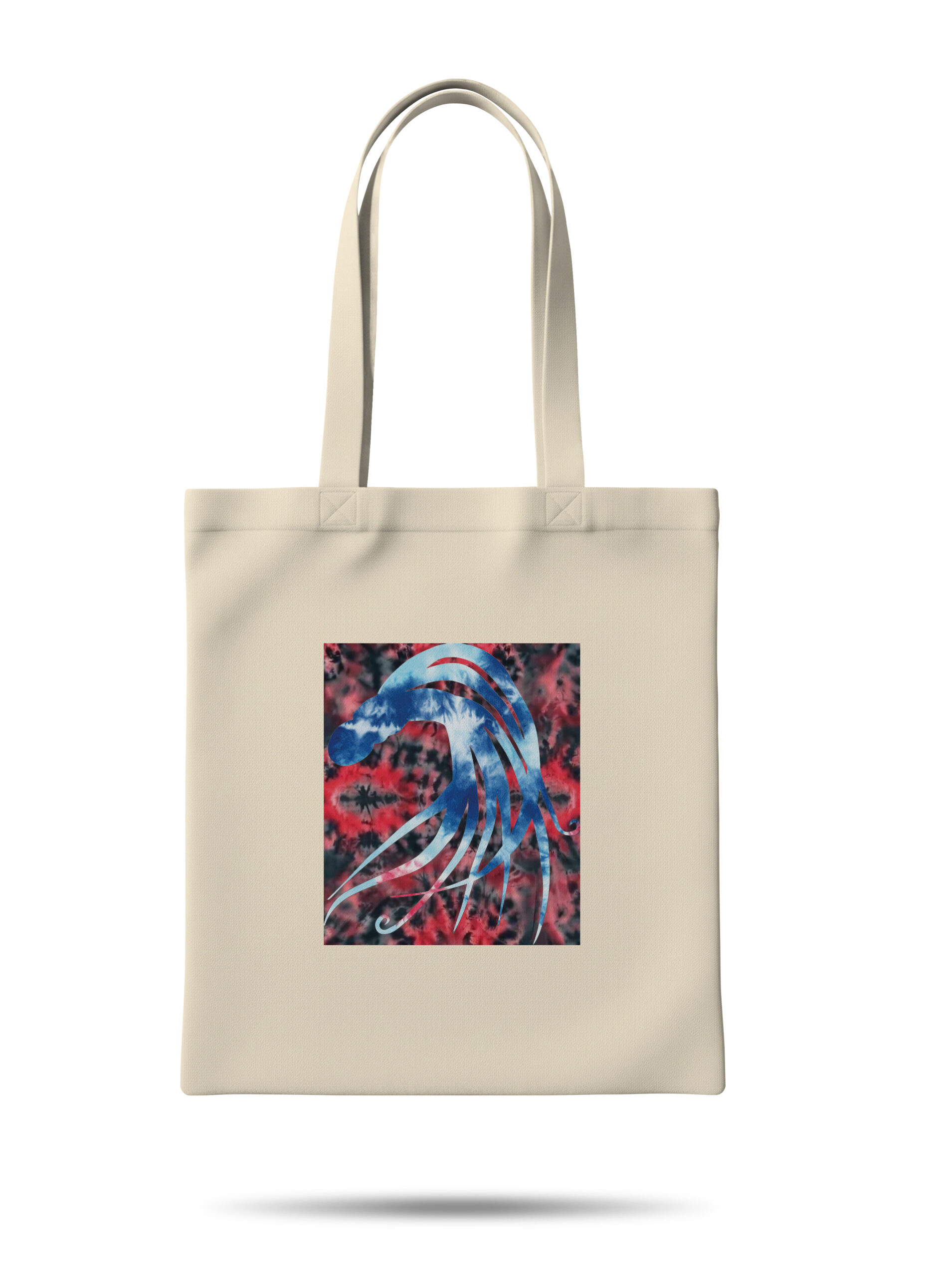 tote bag with ritty the octopus on it